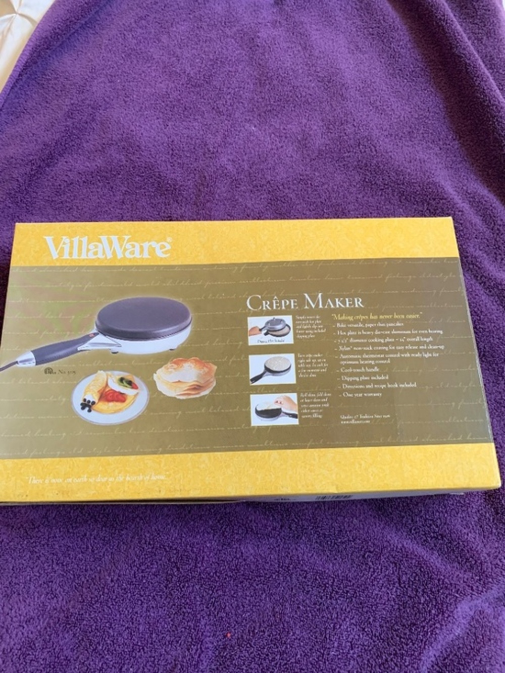 New in Box Villa Ware  Crepe Maker